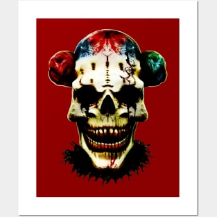 Horror Skull Clown Posters and Art